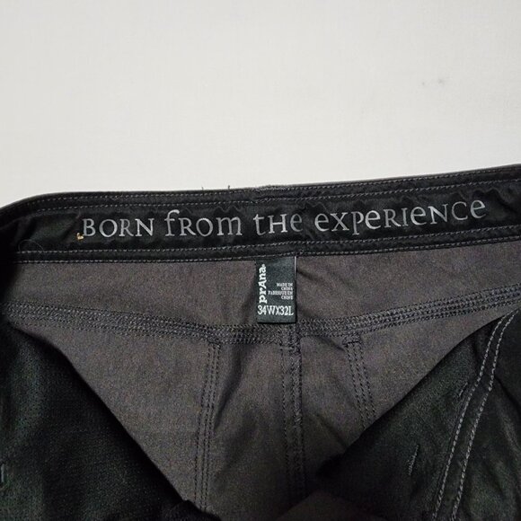 Prana Charcoal Gray Stretch Water Repellant UPF 50+ Zion Hiking Pants - Picture 8 of 10